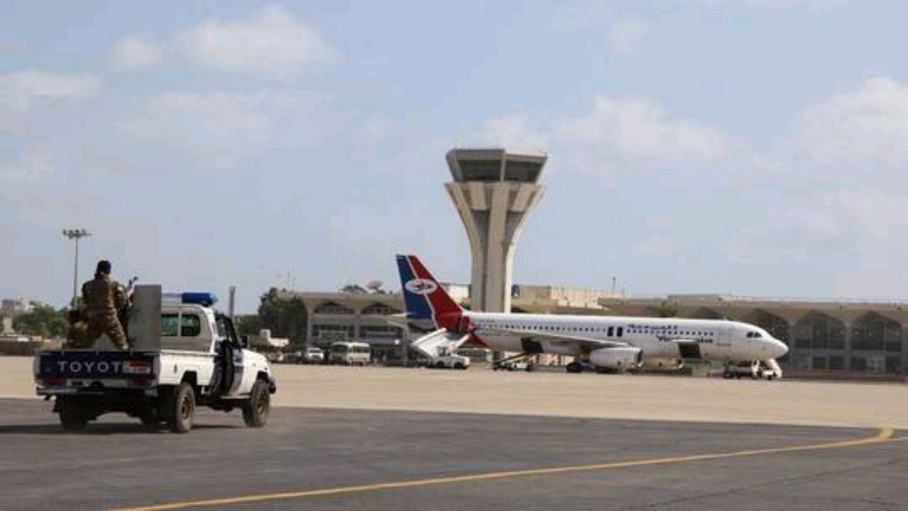 استئناف حركة الملاحة في مطار عدن الدولي