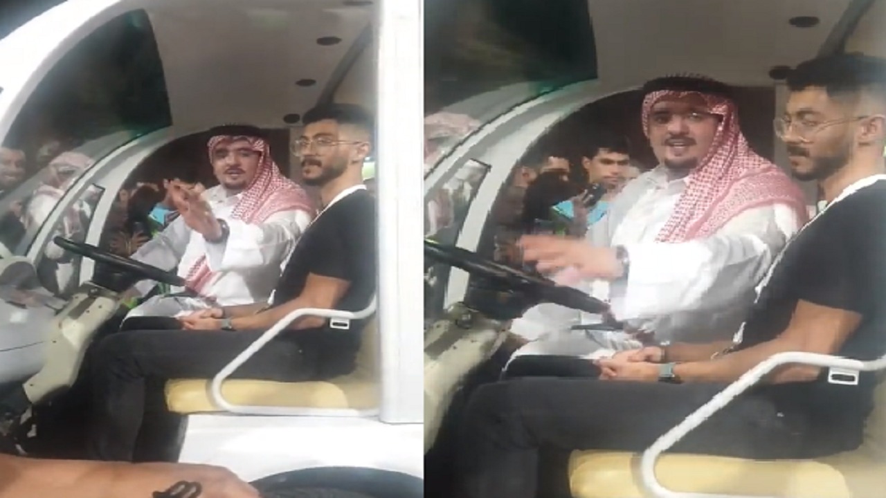 بالفيديو.. الأمير عبدالعزيز بن فهد يبادل التحية لمواطنين التفو حول مركبته