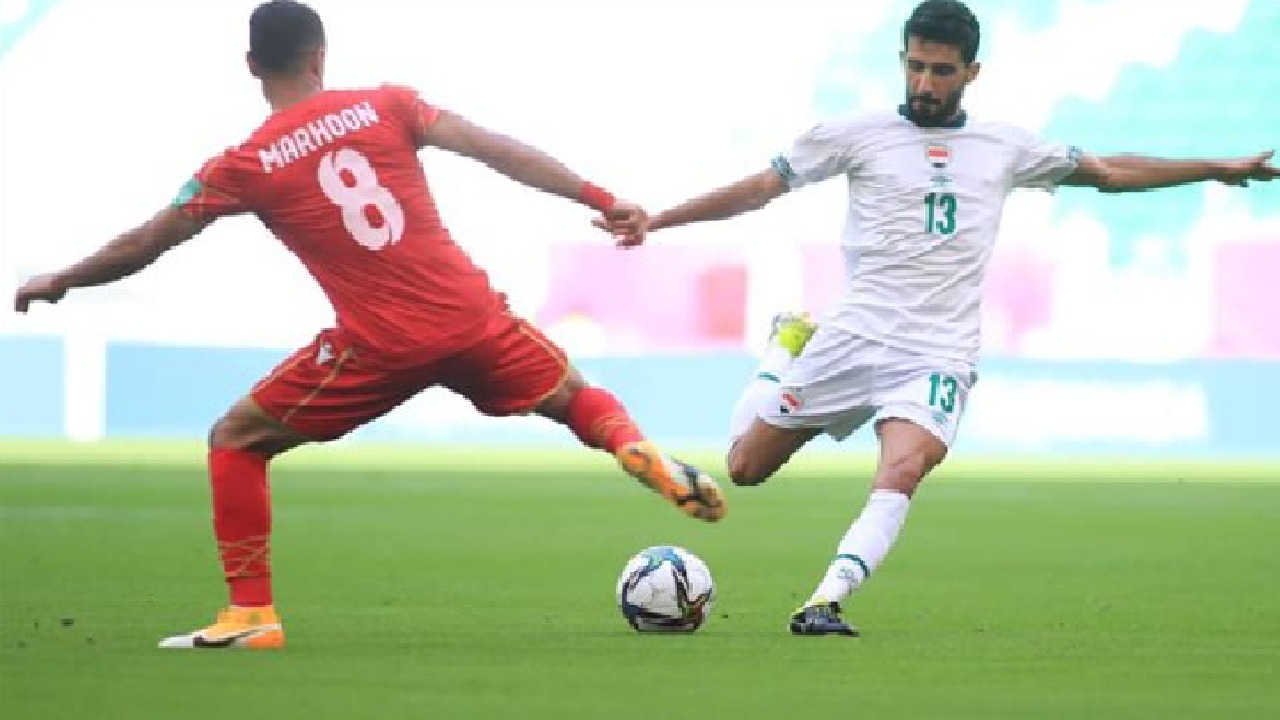 التعادل يحسم مواجهة المنتخب البحريني ونظيره العراقي