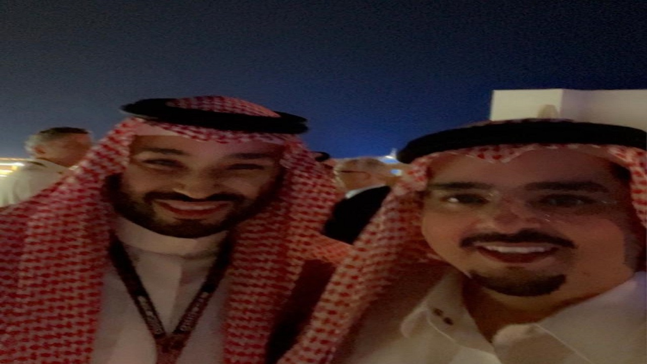 ولي العهد والأمير عبدالعزيز بن فهد في فورمولا1