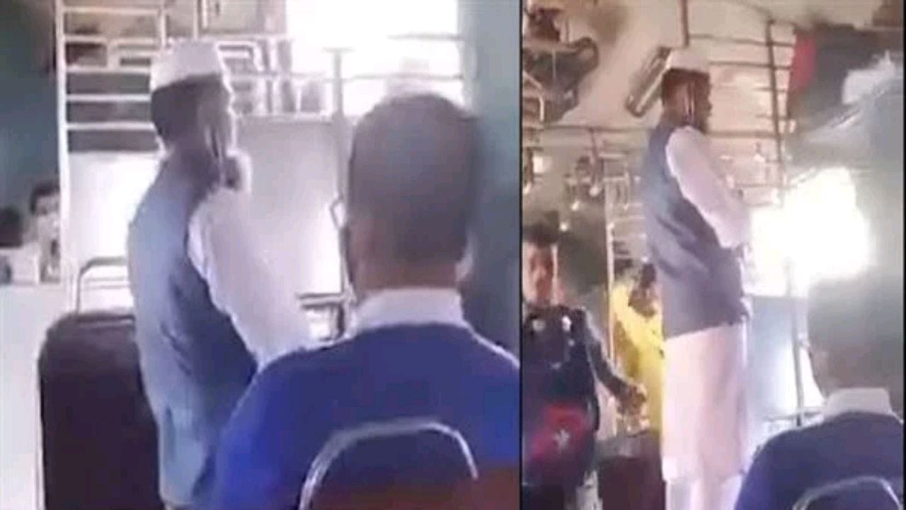 بالفيديو.. رجل يتعرض لهجوم حاد داخل قطار بسبب الصلاة