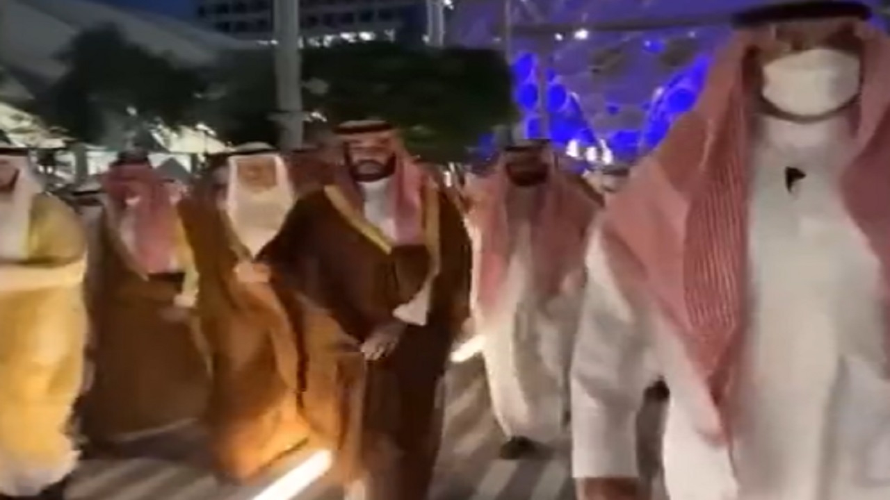 بالفيديو.. زوار إكسبو دبي لولي العهد: &#8220;مليون مرحبا&#8221;