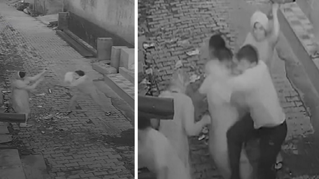 بالفيديو.. امرأة تتسبب في مشاجرة كبرى بين أسرتين بأحد شوارع الهند
