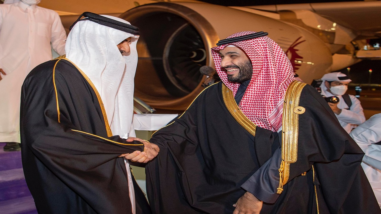 أمير قطر يعرب عن الشكر لخادم الحرمين ولسمو ولي العهد