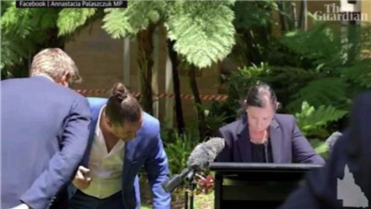 بالفيديو.. عنكبوت يهاجم وزيرة الصحة الاسترالية أثناء مؤتمر عن كورونا