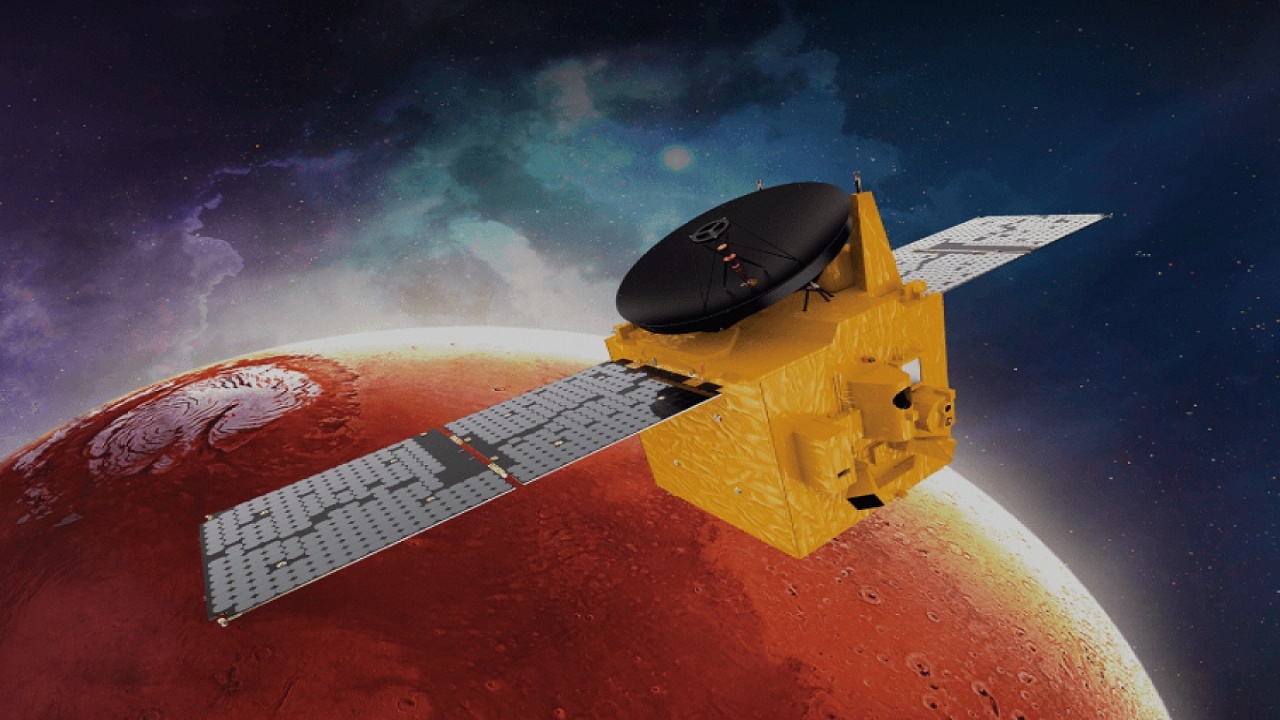 مسبار الأمل يلتقط أول صورة للغلاف الجوي لكوكب المريخ