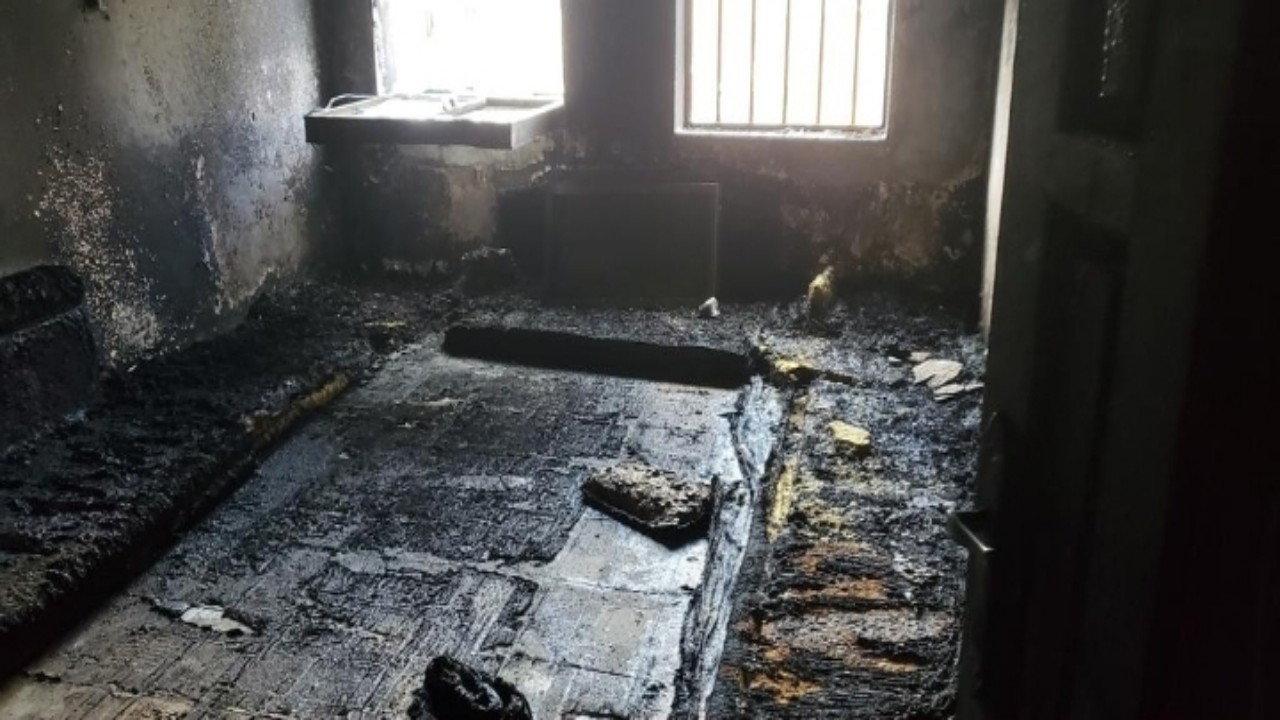 ‏وفاة امرأة حرقا نتيجة قصف حوثي في تعز (صور)