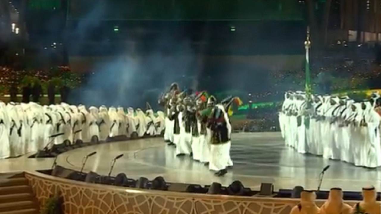 شاهد.. العرضة السعودية في إكسبو دبي 2020