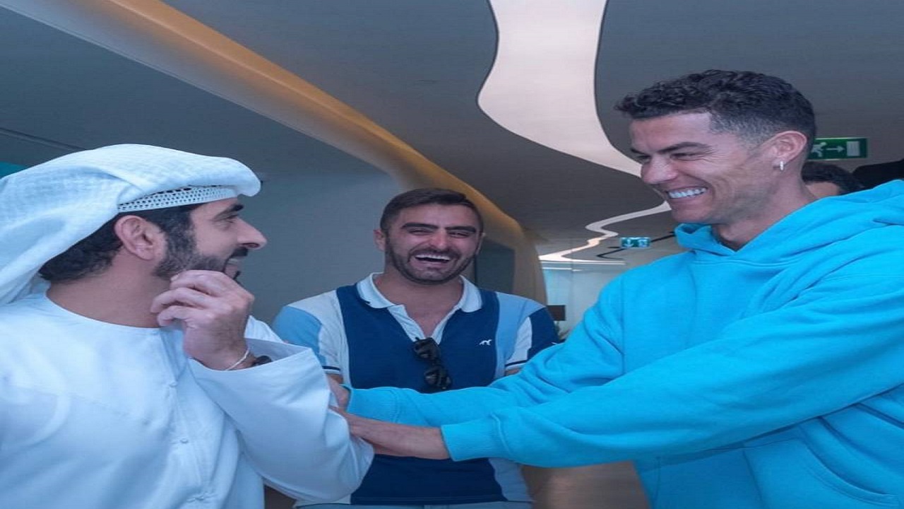 فيديو.. رونالدو يلتقي بولي عهد دبي