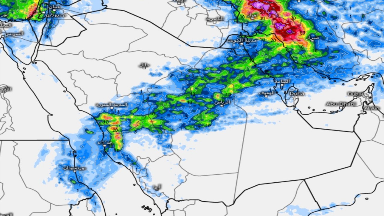 “المسند” يكشف توقعاته للحالة المطرية اليوم