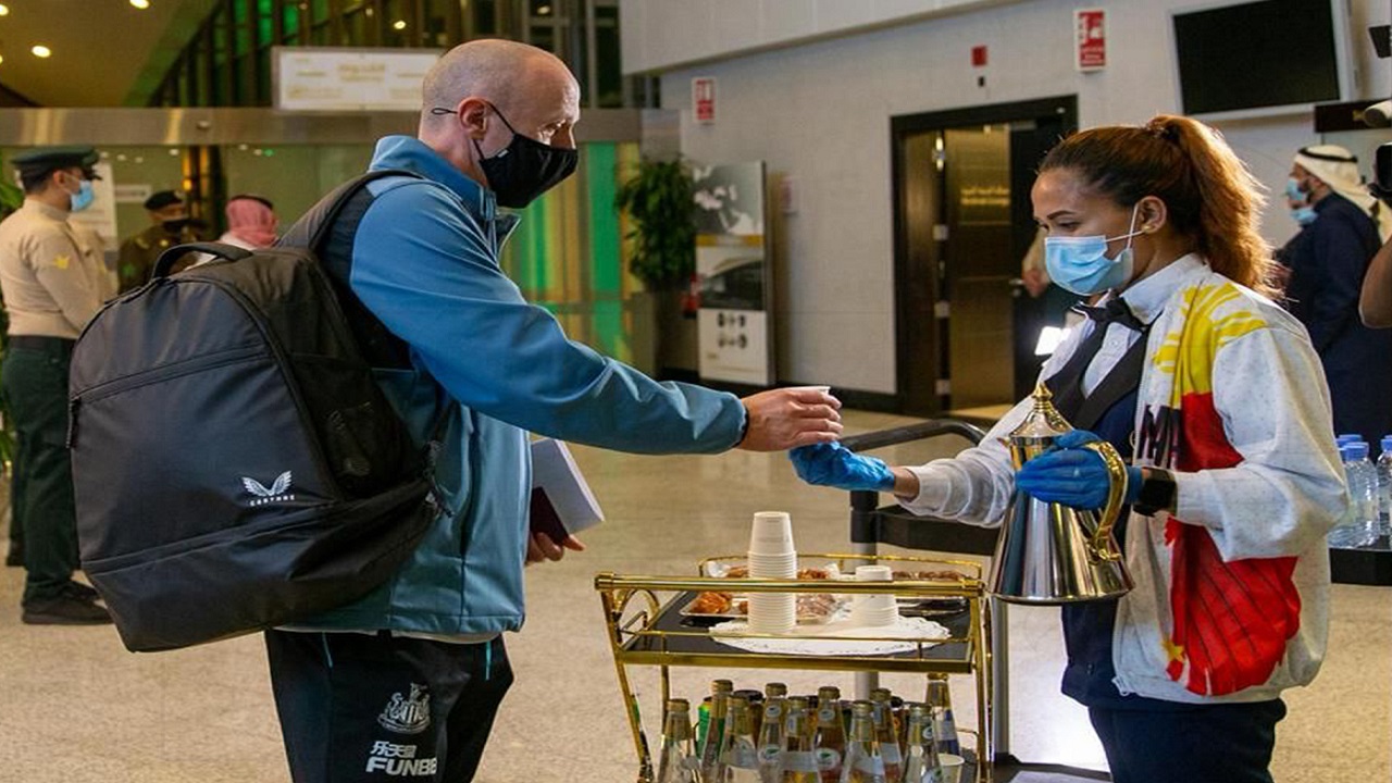 نيوكاسل يصل جدة استعدادا لمواجهة الاتحاد