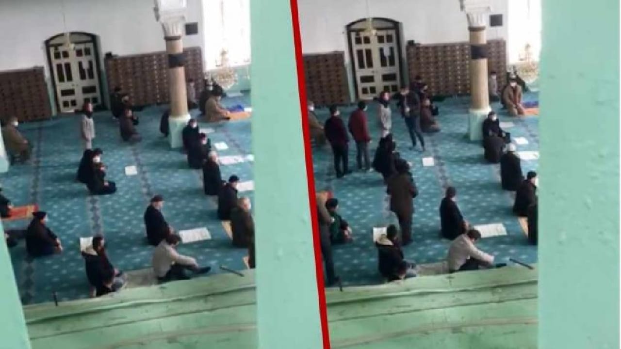 شاهد.. سيدة غاضبة تقتحم مسجداً أثناء خطبة الجمعة