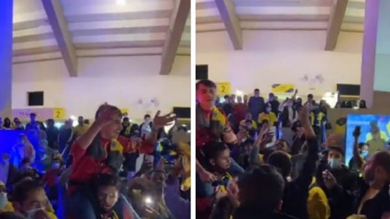 شاهد.. جماهير النصر:”هاتوا الاتاوي.. هاتوا الاتاوي” 