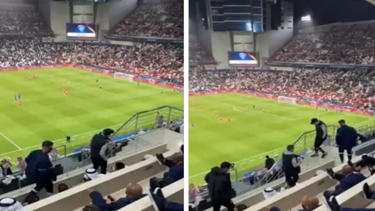 شاهد.. الطاقم الفني لتشيلسي يغادر  الملعب بعد الهدف الرابع للهلال