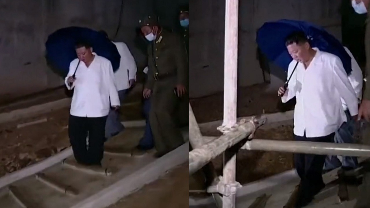 فيديو.. زعيم كوريا الشمالية ينزل السلالم بصعوبة في أحدث ظهور له