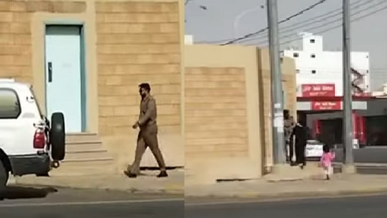 بالفيديو.. مواطن يوثق موقفاً إنسانياً لرجل مرور تجاه طفل تائه بحائل