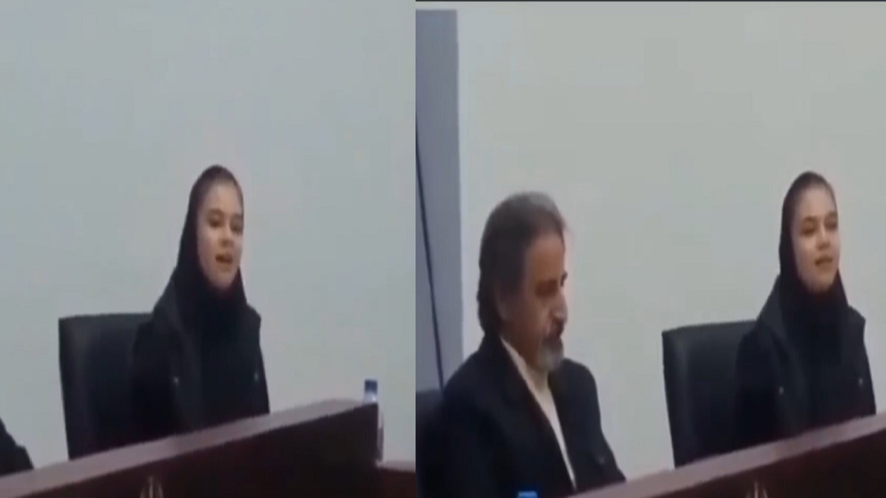فيديو..فتاة إيرانية تخرج عن المحظور وتغني في اجتماع رسمي!
