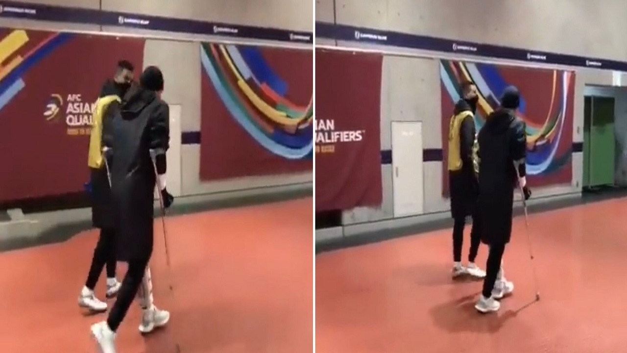 بالفيديو.. أول ظهور لـ”عبدالإله المالكي” بعد إصابته