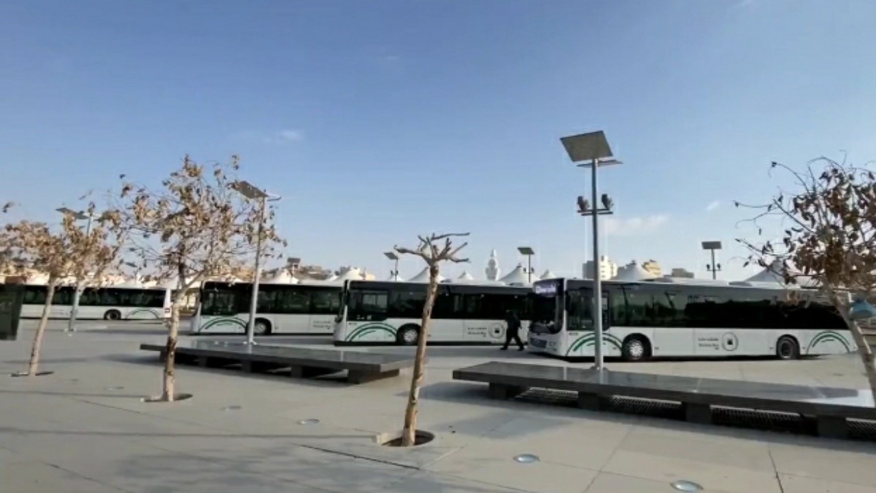 بالفيديو.. بدء التشغيل التجريبي للمرحلة الأولى من حافلات مكة