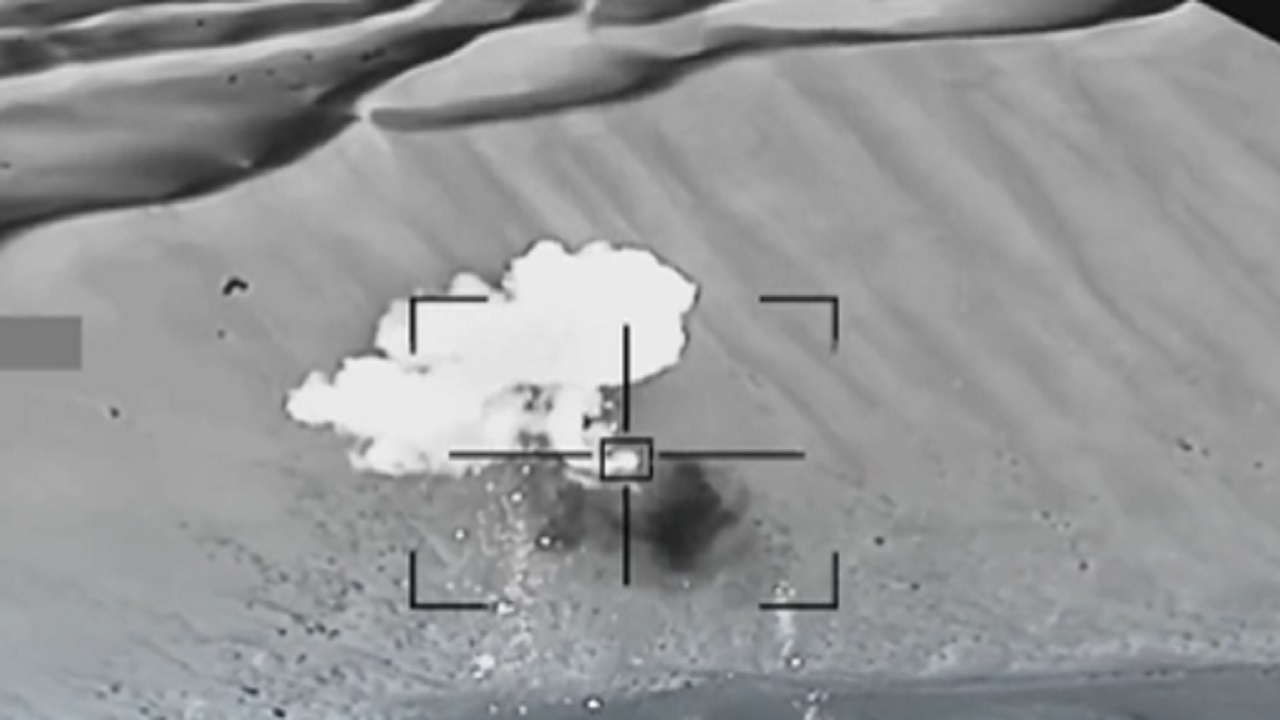 بالفيديو.. التحالف ينشر مشاهد لتدمير 4 طائرات مسيرة أطلقت باتجاه المملكة