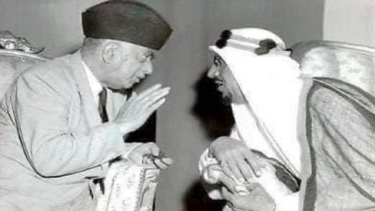 ‏صور نادرة للملك سعود ورئيس الوزراء العراقي الراحل نوري السعيد