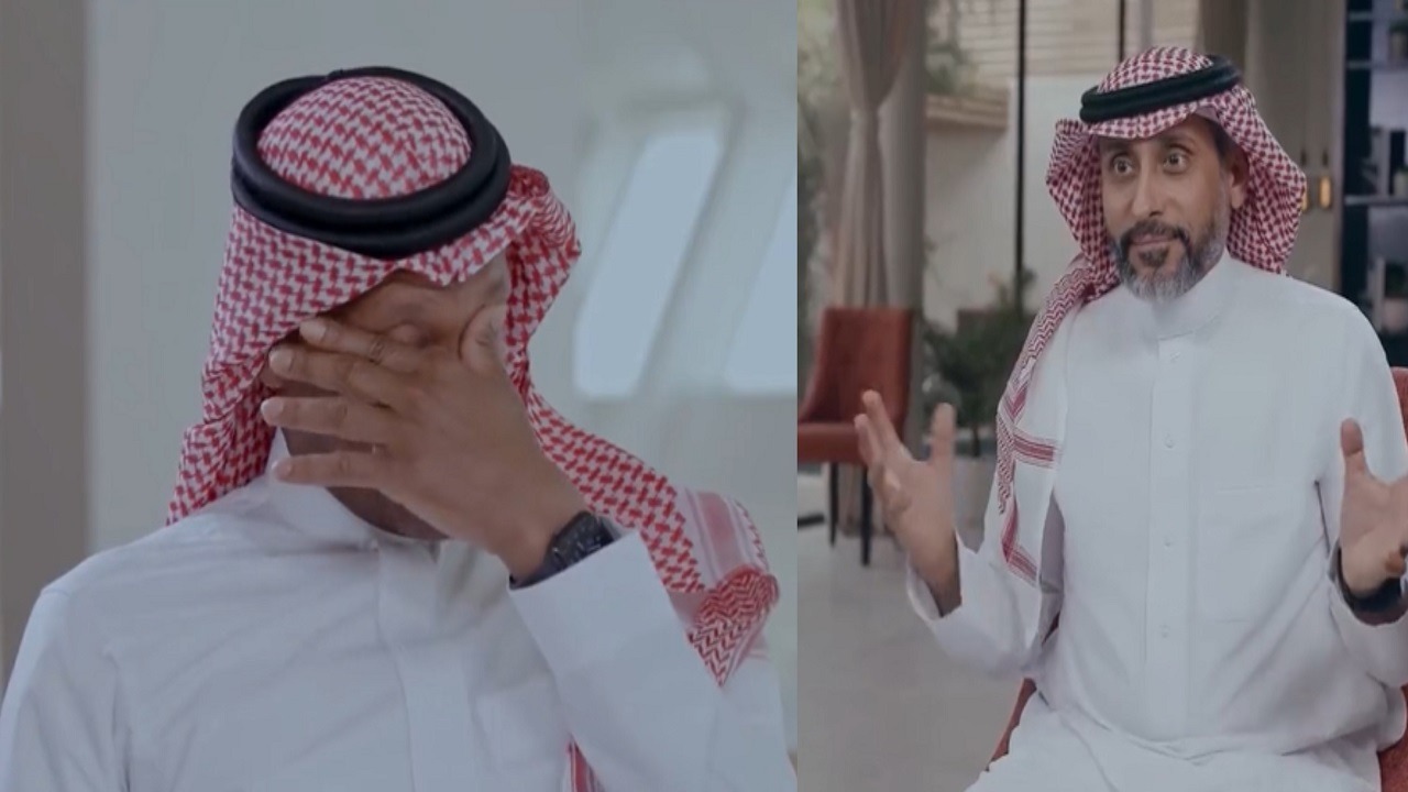 فيديو..الدعيع يذرف الدموع  بسبب سامي الجابر