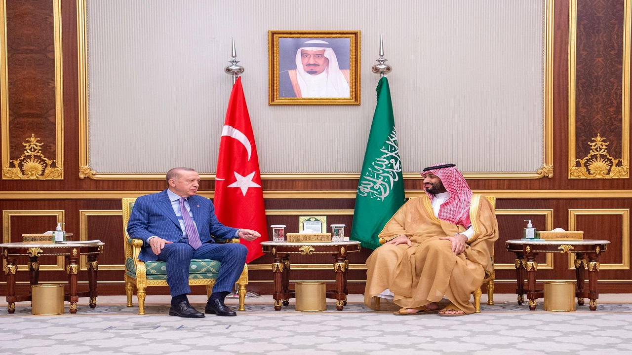 بالفيديو.. ولي العهد والرئيس التركي يعقدان اجتماعًا بقصر السلام في جدة
