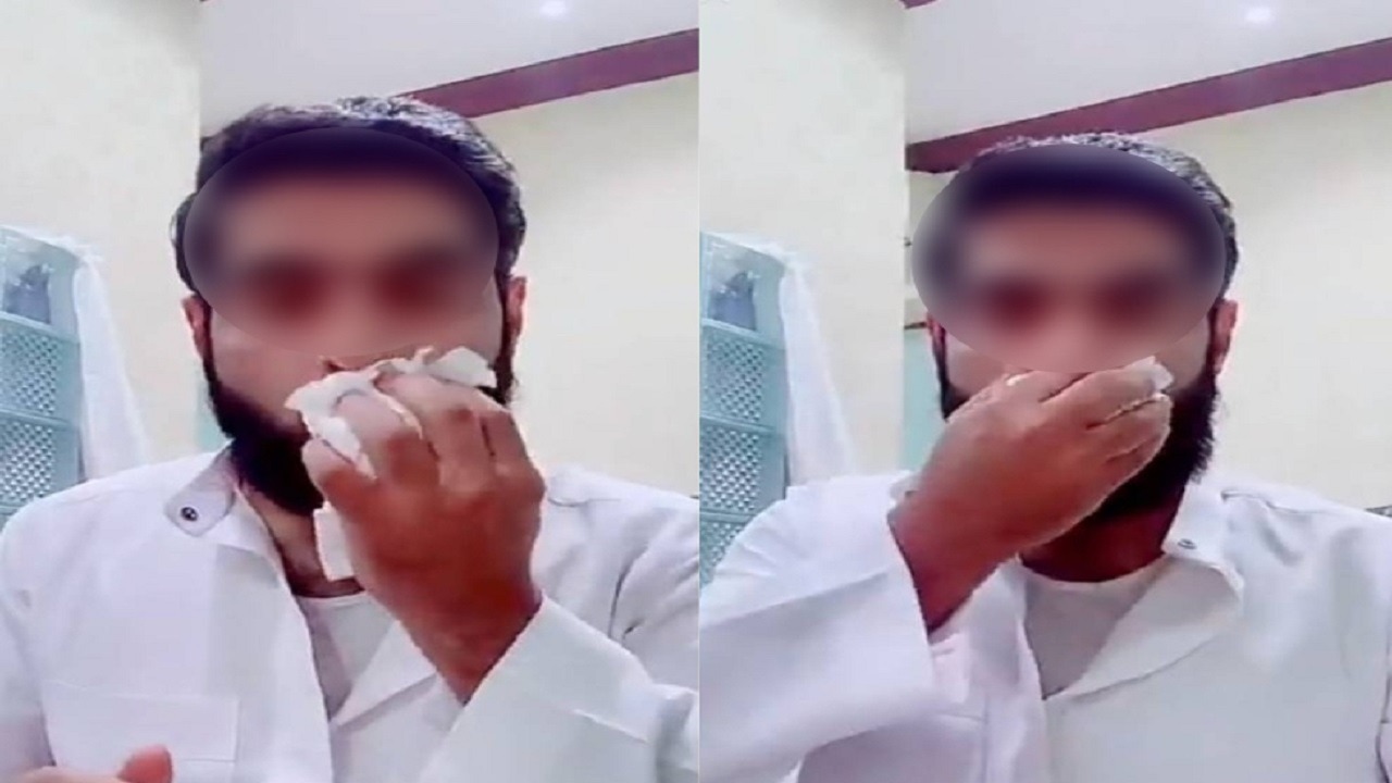 مواطن يحلق شاربه بعد خسارته رهانًا حول موعد عيد الفطر