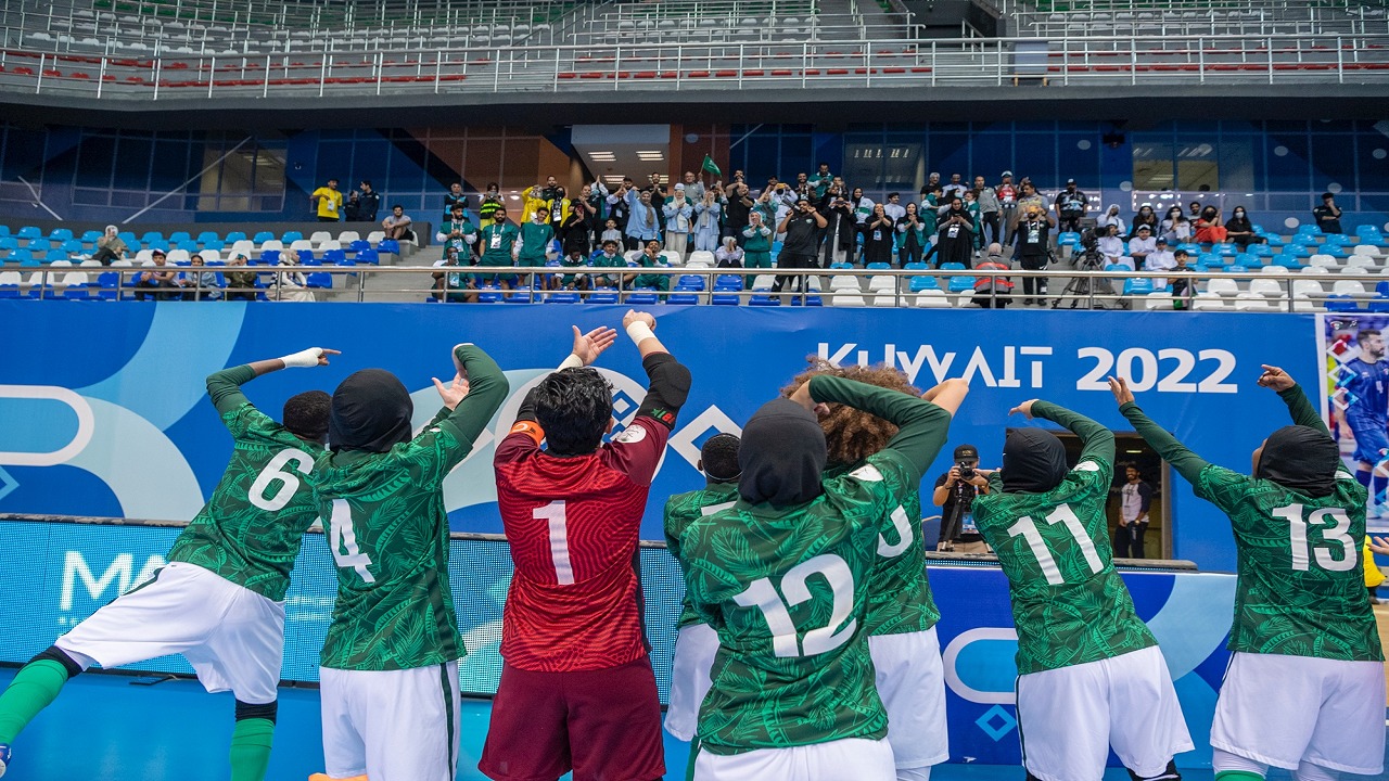 بالصور.. أخضر السيدات يحقق الميدالية البرونزية في دورة الألعاب الخليجية