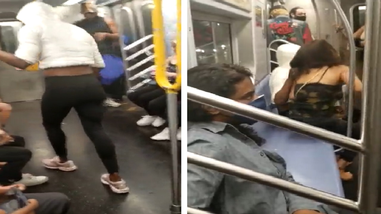 بالفيديو.. شاب أمريكي يتصرف بهمجية ويثير ذعر السيدات داخل قطار