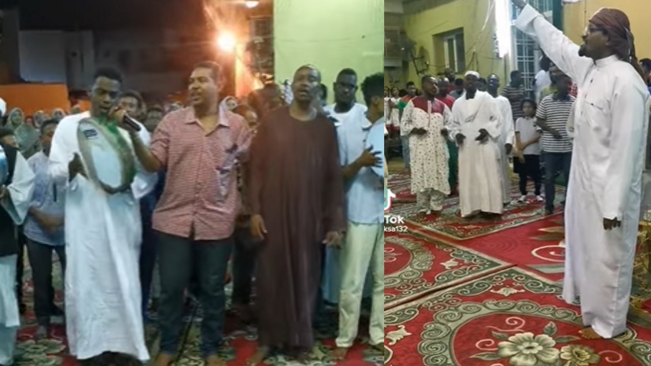 فيديو..مسجد في السودان يتحول لقاعة للغناء والطرب