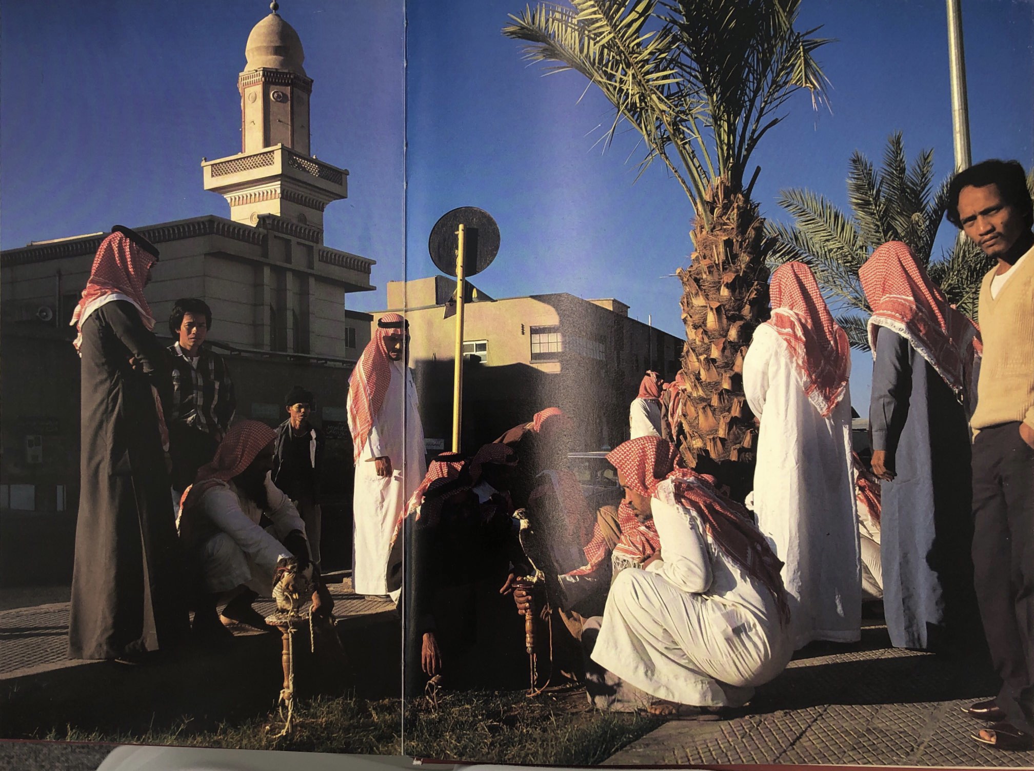 بائعو الصقور في الرياض عام 1986