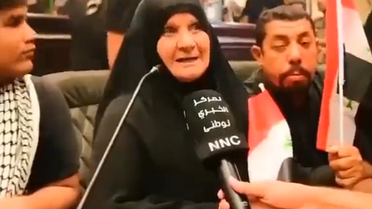 بالفيديو .. مواطنة عراقية: المرأة العراقية الأصيلة لن تنجب أبدًا عراقيًا خاضعًا للفارسي