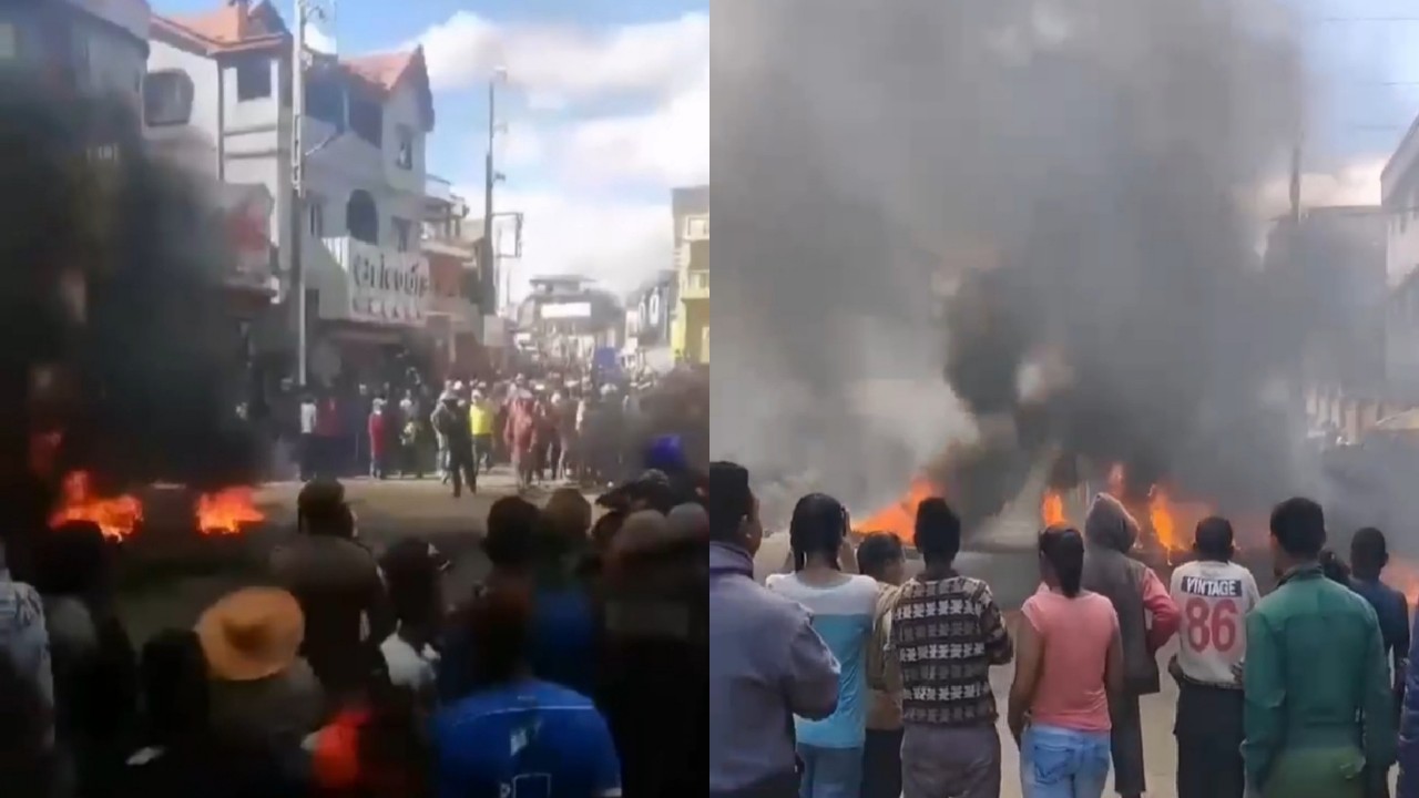 بالفيديو.. احتجاجات حاشدة بسبب ارتفاع الأسعار في مدغشقر