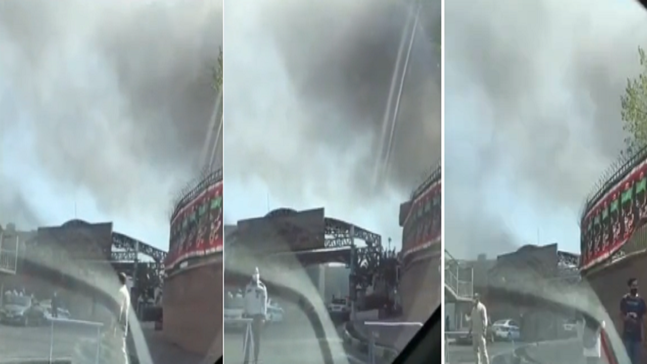 بالفيديو.. حريق ضخم في مقر الحرس الثوري بطهران