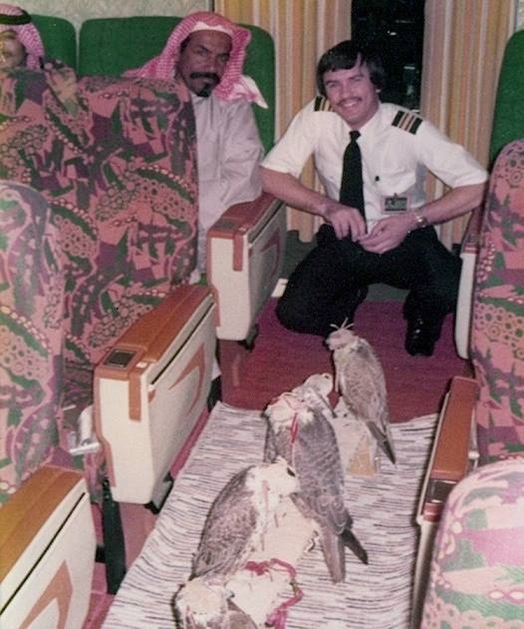 ركاب من نوع أخر على متن الخطوط الجوية في السبعينات الميلادية