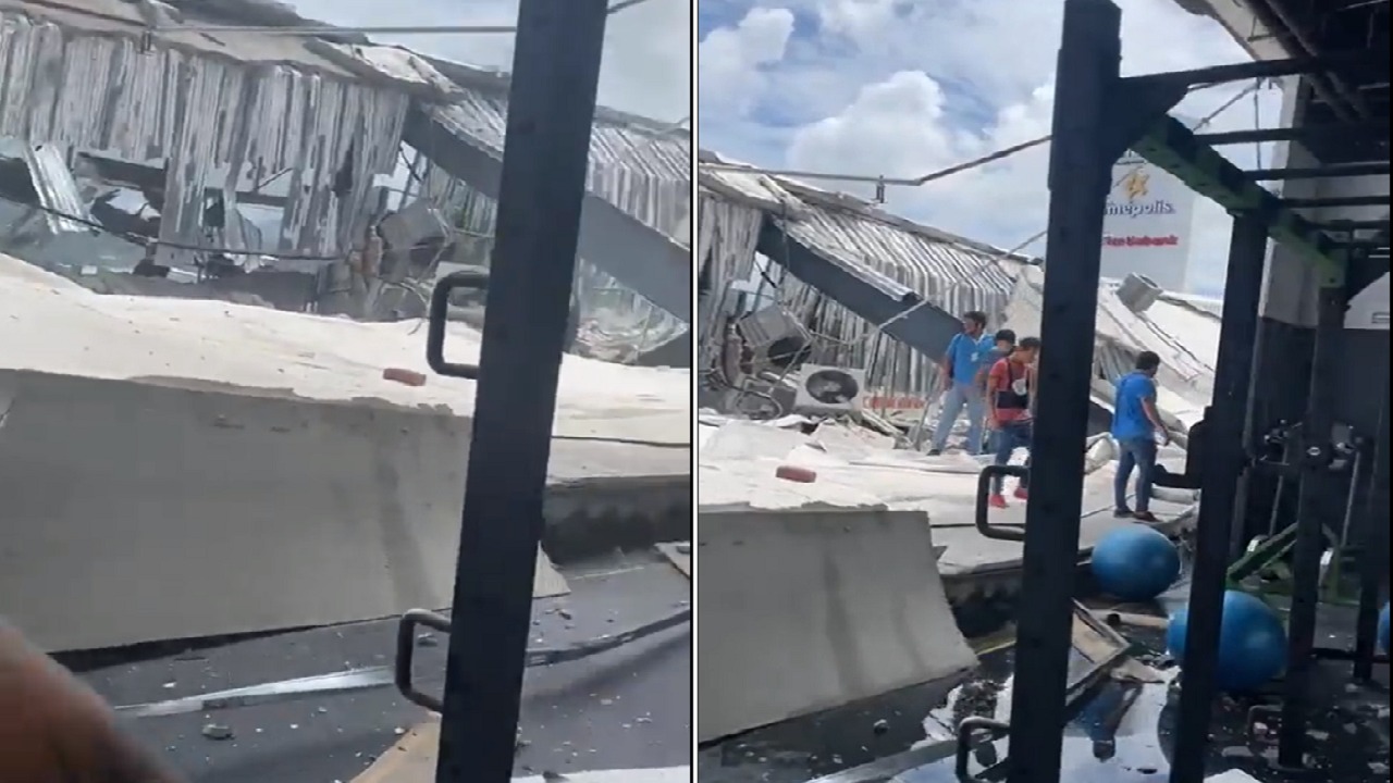 بالفيديو .. انهيار مركز رياضي بعد زلزال شديد ضرب المكسيك