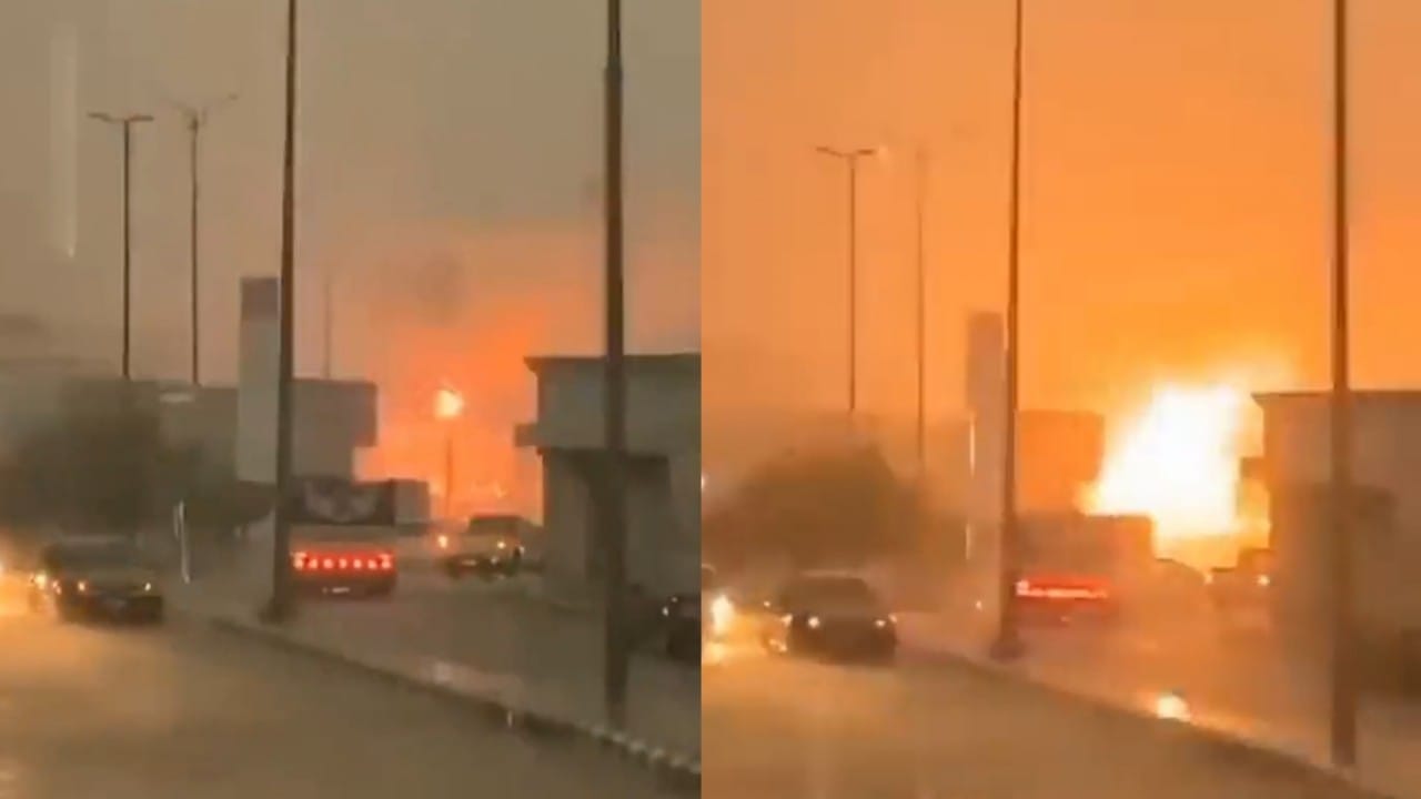 بالفيديو.. انفجارات متتابعة في مولد كهربائي بسبب العاصفة الرعدية في عسير