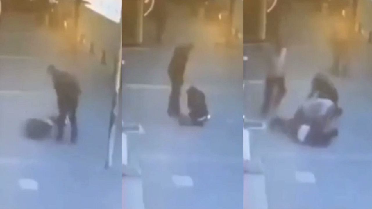 بالفيديو.. ضرب وتفقيع وجه عنصر من الباسيج ضرب فتاة وأسقطها أرضًا