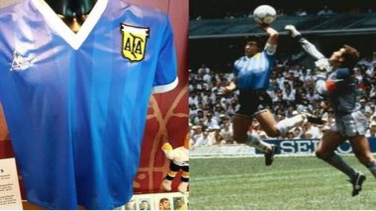 قميص &#8220;مارادونا&#8221; الشهير سيعرض في قطر بكأس العالم