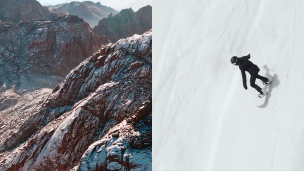 لمحبي التزلج في المملكة..&#8221;تروجينا&#8221; تنجح في إنتاج الثلوج بجبال السروات