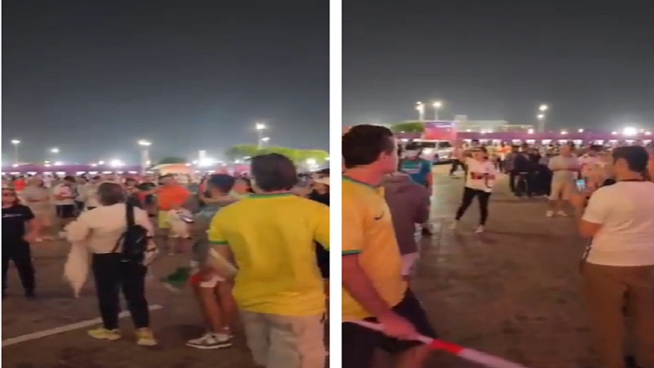 من قطر .. الجمهور يهتف الموت لـ”خامنئي” (فيديو)