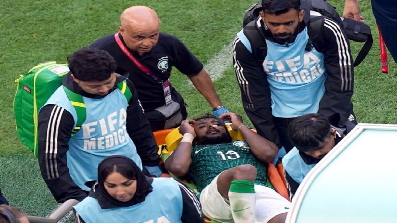 جراحة عاجلة لـ&#8221;ياسر الشهراني&#8221; بعد إصابته في مباراة الأرجنتين
