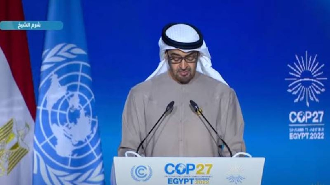 بالفيديو .. كلمة رئيس الإمارات في مؤتمر ” كوب 27 ” بشرم الشيخ