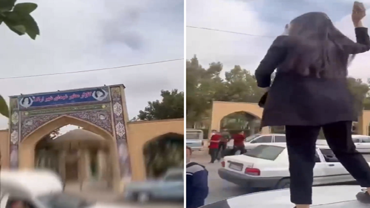بالفيديو.. الثوار الإيرانيين يقذفون قبر الخميني بالحجارة