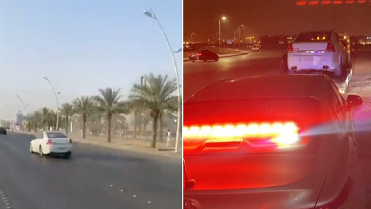 ضبط قائد مركبة مارس التفحيط في الرياض