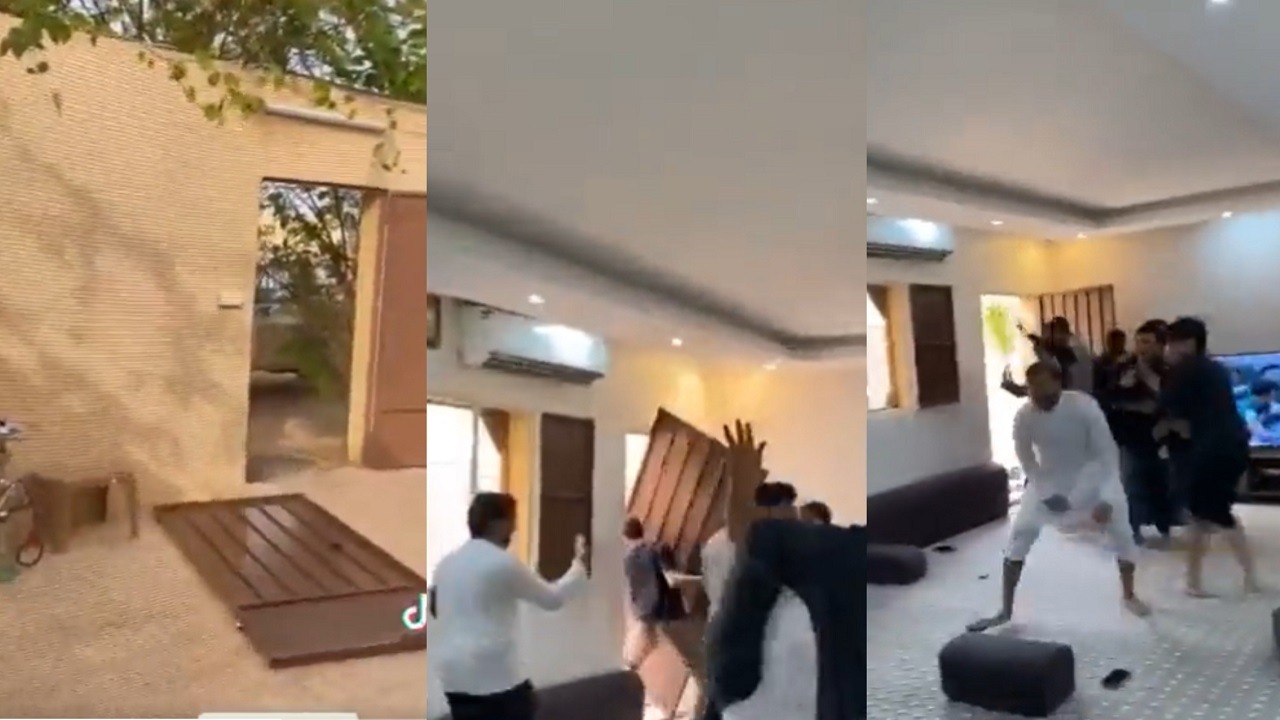 فيديو..ردة فعل رونالدو بعد تحطيم سعوديين للباب احتفالا بالفوز على الأرجنتين