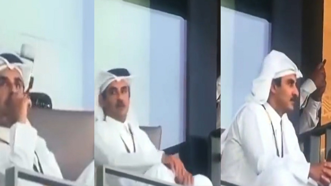 فيديو..ردة فعل أمير قطر بعد ضياع ركلة جزاء الدوسري