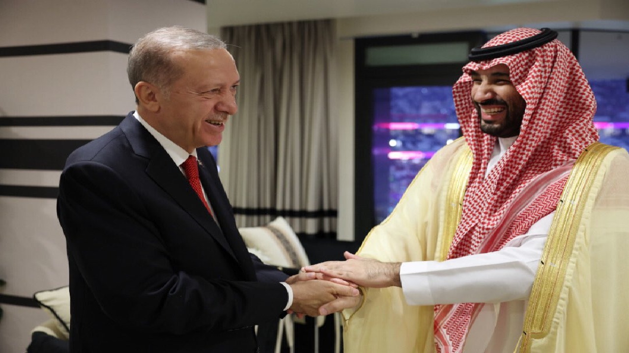 ولي العهد يلتقي الرئيس التركي في افتتاح كأس العالم