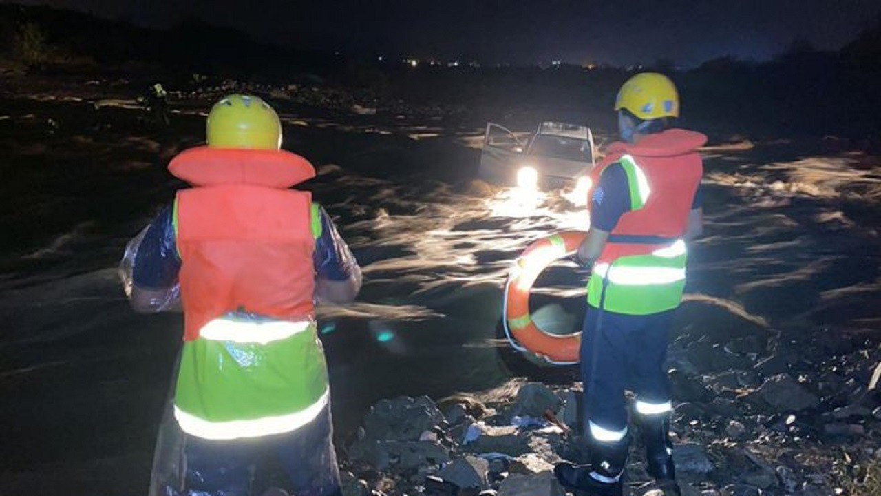 وفاة شخص غرقا في سيل بالمجاردة